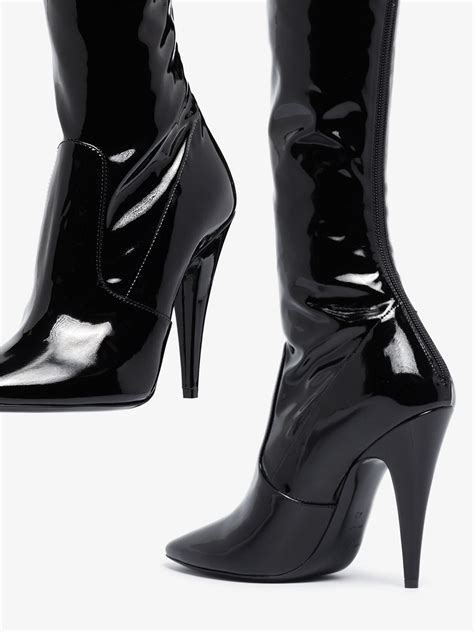 saint laurent thigh high boots